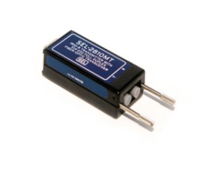 sel 2810mt fiber optic transceivers with irig b