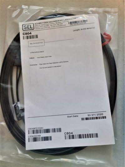 sel c80403xxxxx multimode fiber optic arc flash point sensor 3m